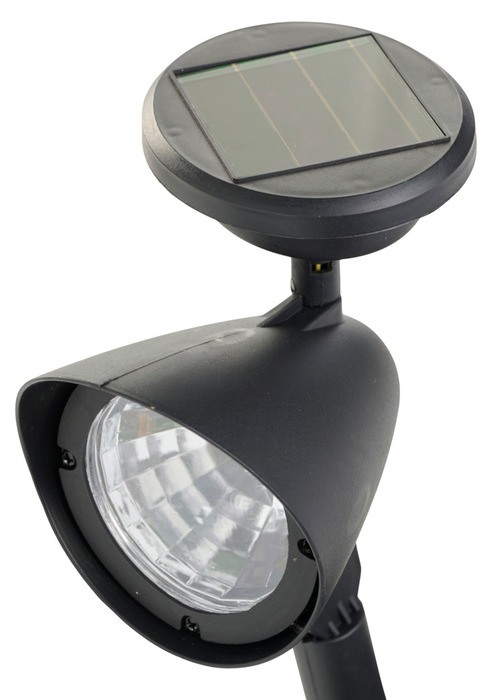 Solcellelampe Spotlight svart 19 cm - Garden®